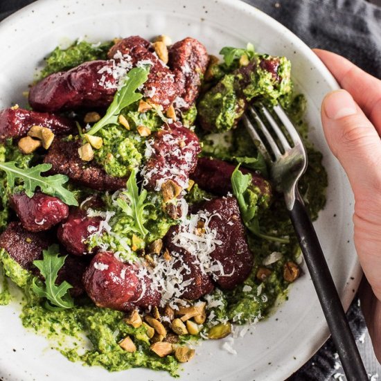 Pretty Beet Gnocchi