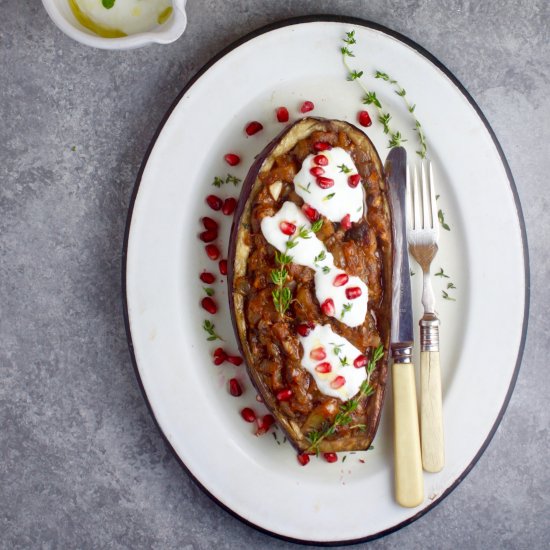 Roasted Eggplant with Yogurt Sauce