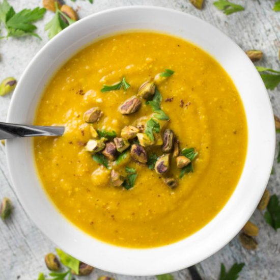 Pistachio Pumpkin Soup