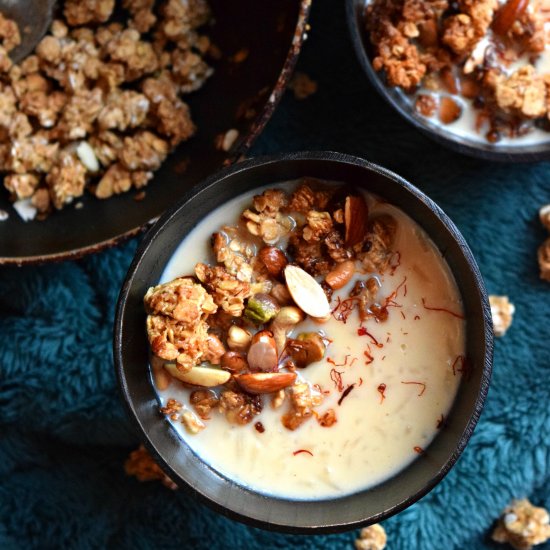 Granola Rice Pudding/Kheer