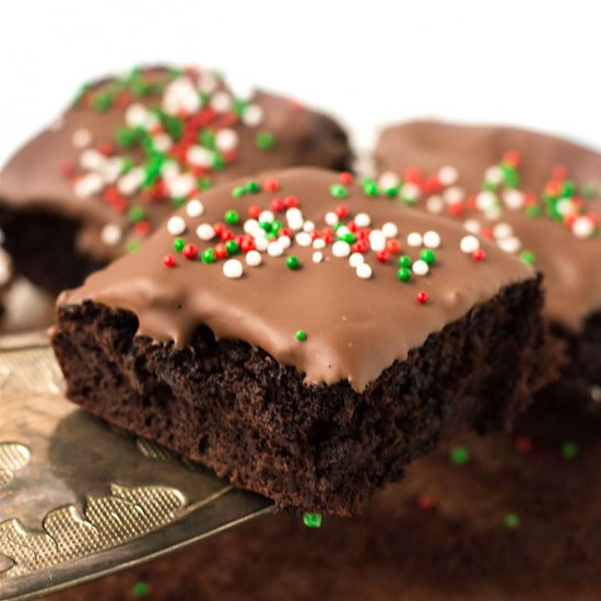 Gluten Free Peppermint Brownies