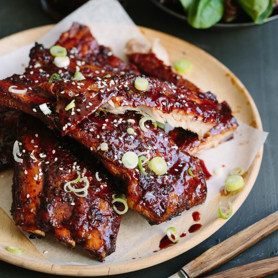 Chinese-style sticky spare ribs