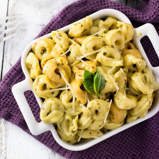 Creamy Pesto Tortellini