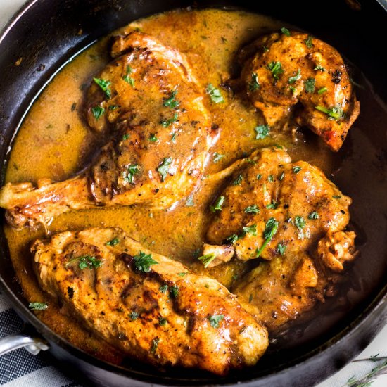 Chicken in Mustard Sauce