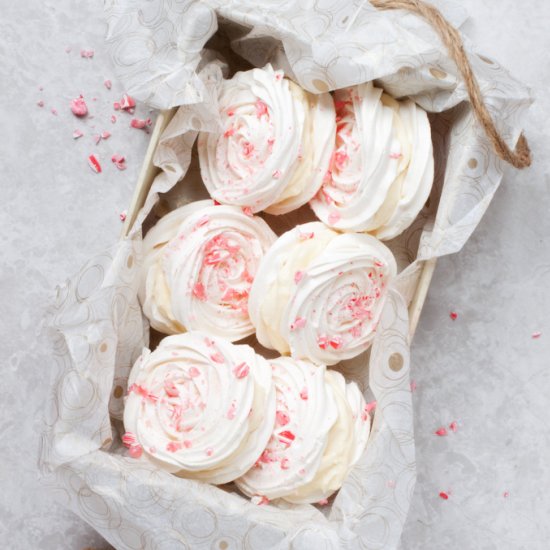 Chocolate Peppermint Meringues