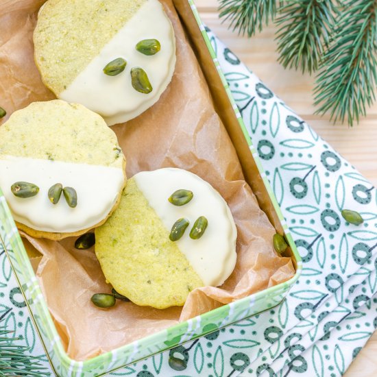 Pistachio Prosecco Cookies