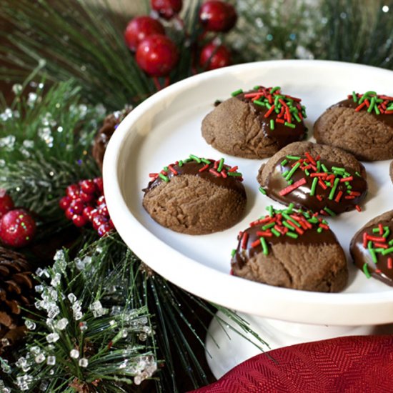 Double Chocolate Mint Cookies