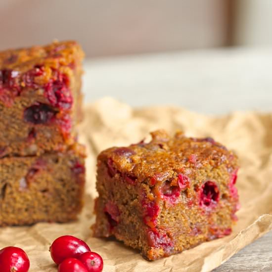 Cranberry Gingerbread