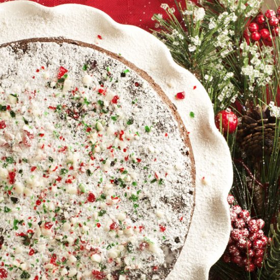 Peppermint Flourless Chocolate Cake