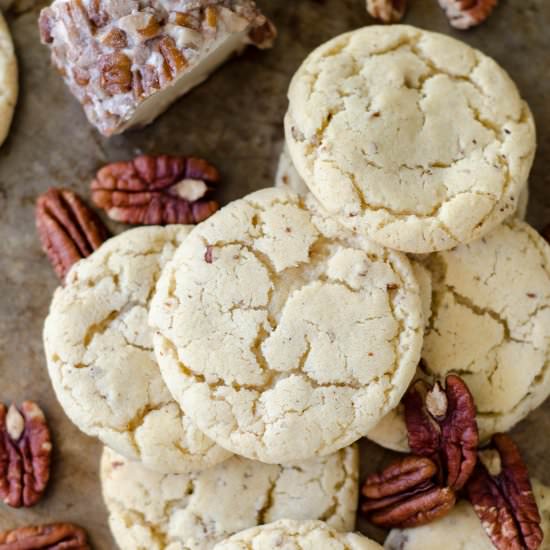 maple pecan goat cheese cookies