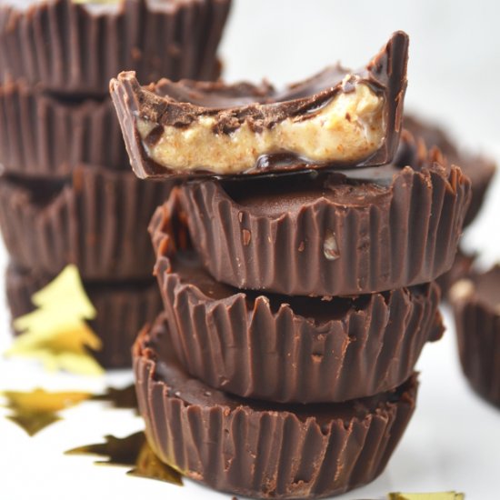 Dark Chocolate Almond Butter Cups