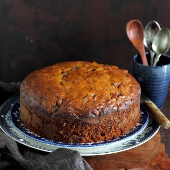 Kinnow Dates & Walnut Cake