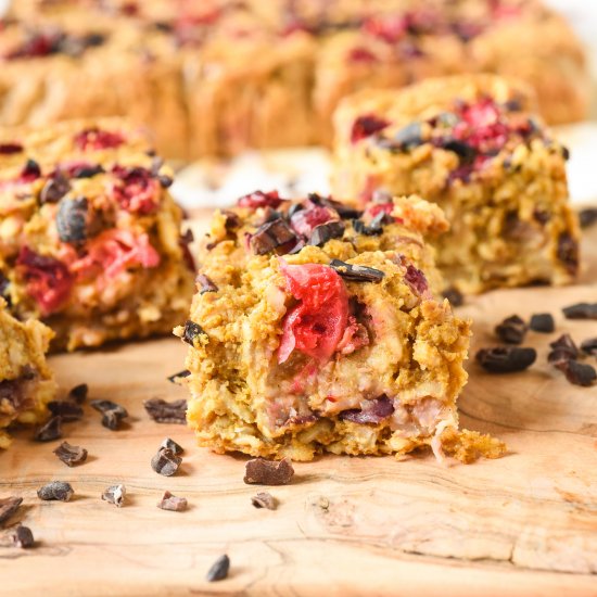 Pumpkin Cranberry Breakfast Bars