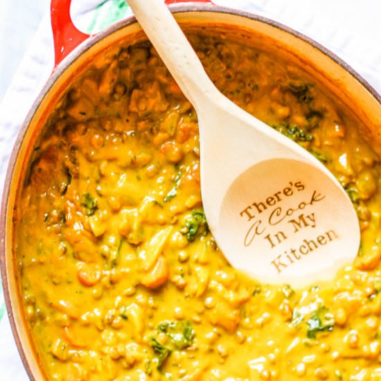 Creamy Lentil And Kale Stew