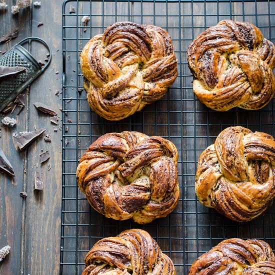 Braided Chocolate Brioche