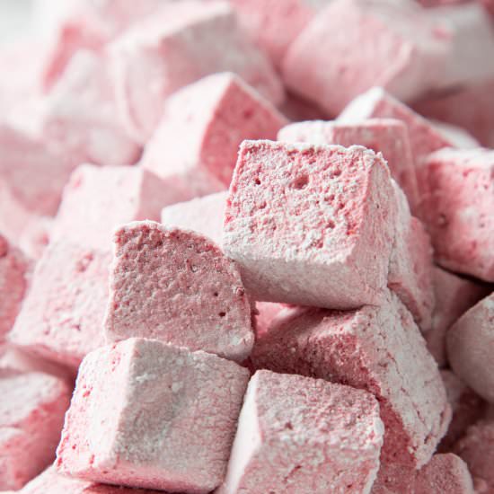 Raspberry Marshmallows