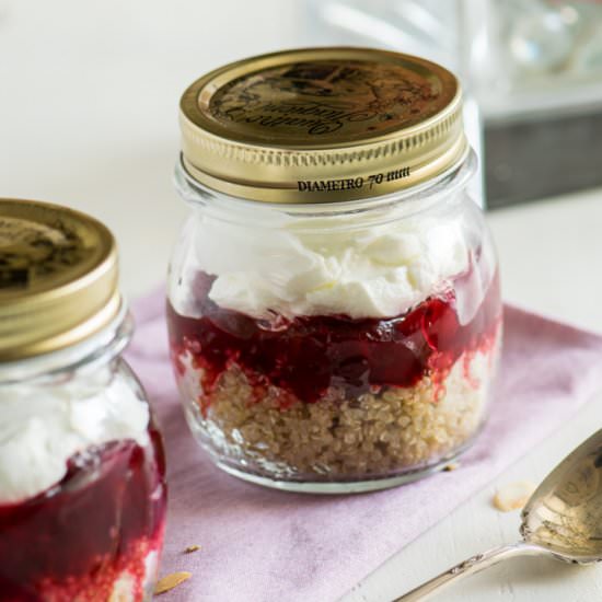 Quinoa Cranberry Breakfast Jars