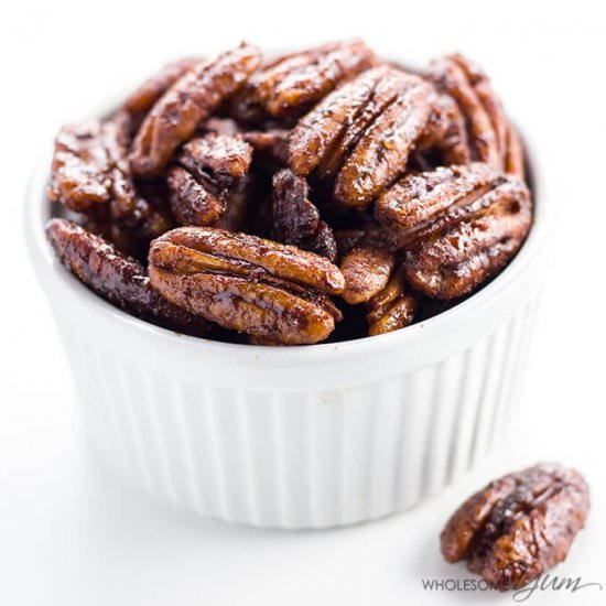 Sugar-Free Candied Pecans (GF)