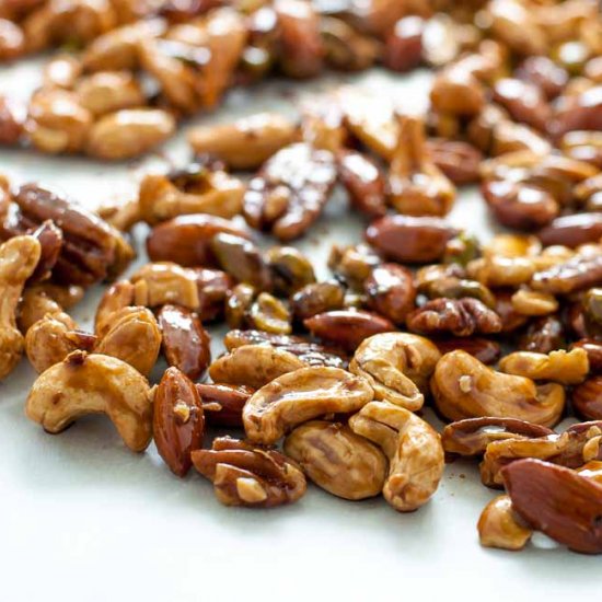 Espresso Glazed Holiday Nut Mix