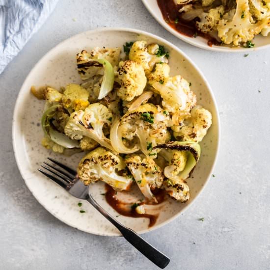 Roasted Orange Cauliflower