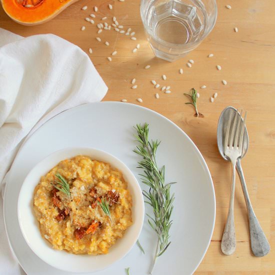 Roasted Butternut Rosemary Risotto