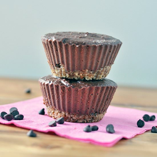 Mini Mint Chocolate Cheesecakes