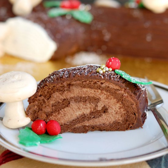 Bouche de Noel – Yule Log Cake