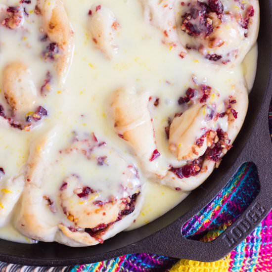 Cranberry Orange Walnut Sweet Rolls