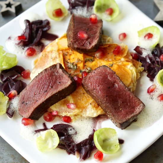 Venison Fillet & Juniper Berry Foam