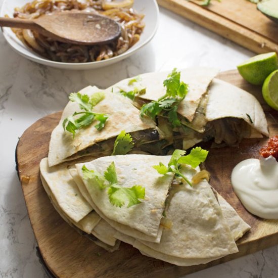 Portobello Quesadillas