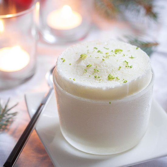 Frozen Lime Soufflés