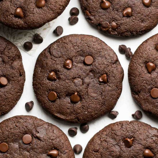 Fudgy Peppermint Mocha Cookies