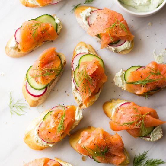 Smoked Salmon and Herb Cheese