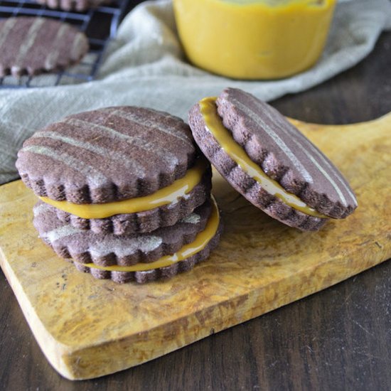 Chocolate Dulce de Leche Cookies