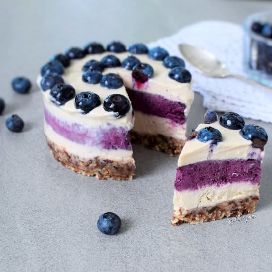 Raw Vegan Blueverry Cheesecake