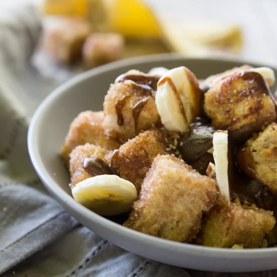 Pumpkin Banana Fosters French Toast