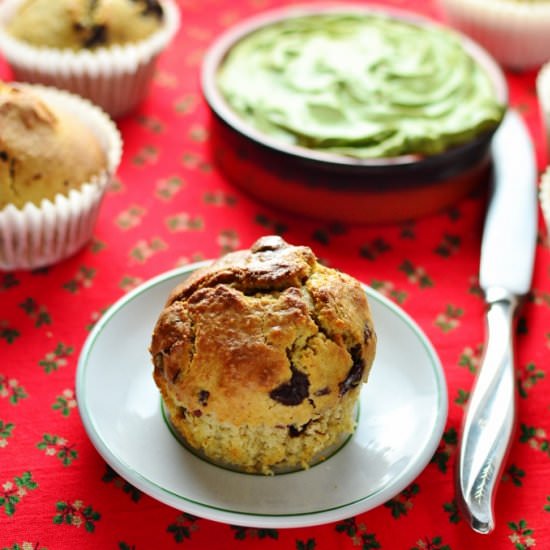 Cranberry Chocolate Muffins