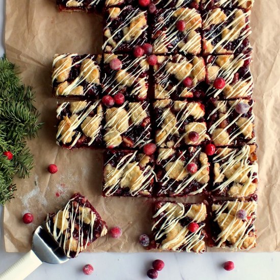 Cranberry Shortbread Bars