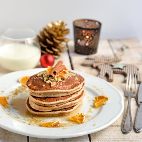 Gingerbread pancakes