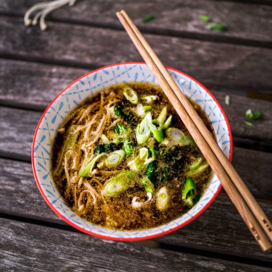 Enoki Mushroom Miso Soup