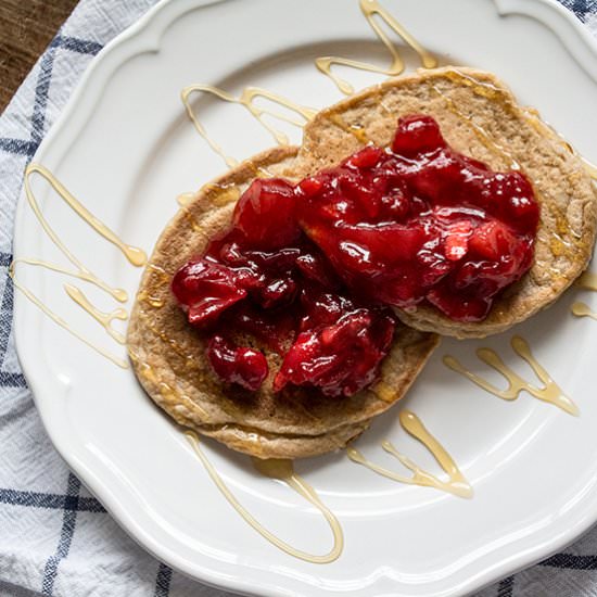 Gluten-Free Pancakes with Cranberry