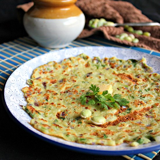 Semolina & Field Beans Pancakes