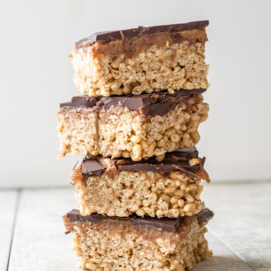 Vegan Chocolate Crispy Bars