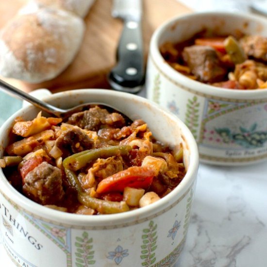 Rustic Italian Vegetable Beef Stew