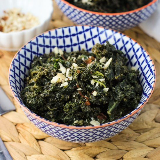 Parmesan Marsala Sauteed Kale