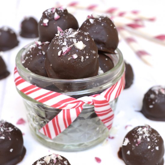 Peppermint Candy Cane Truffles