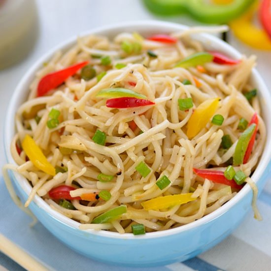 Vegetable Hakka Noodles Recipe