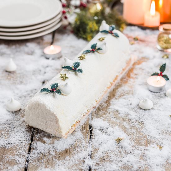 Yule log cake