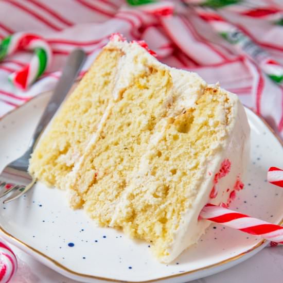 Candy Cane Layer Cake