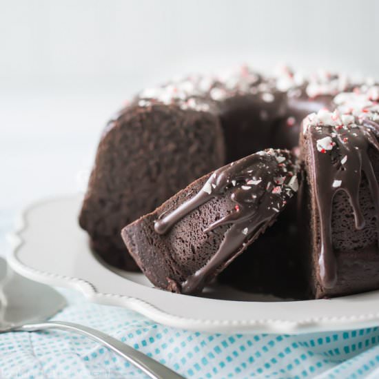 Chocolate Peppermint Bundt Cake